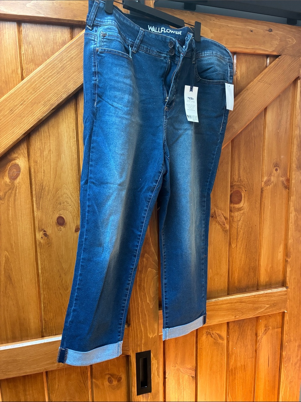 Wallflower Blue Washed Ankle Jeans